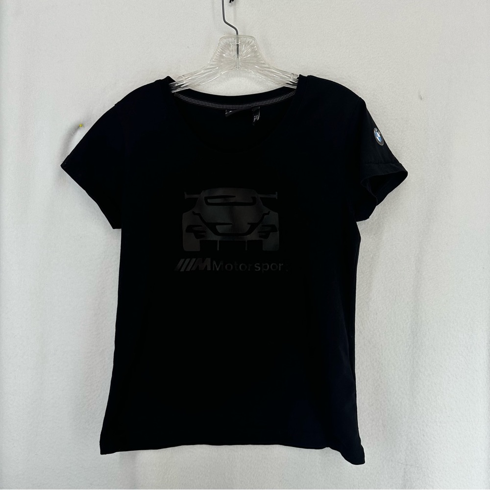 BMW Motorsport Short Sleeve Car‎ T Shirt Womens M Black